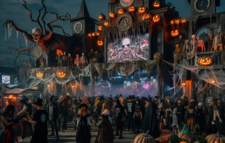 image illustrant un festival d'halloween pour représenter le festival